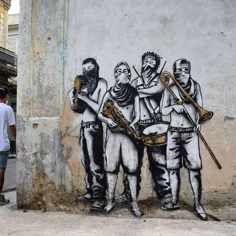 Covermotiv von Stadt aus Sand in Farbe